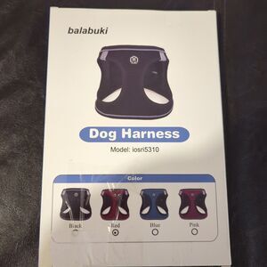Balabuki Dog Harness Vest & Leash for Dogs No Pull Red Size Small